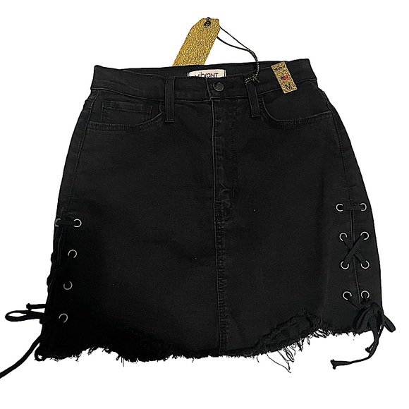 superdown Dresses & Skirts - NWT black denim skirt with tie sides detail